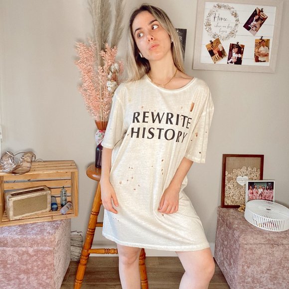 branded t shirt dress